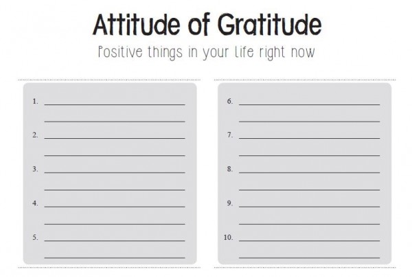 attitude of gratitude