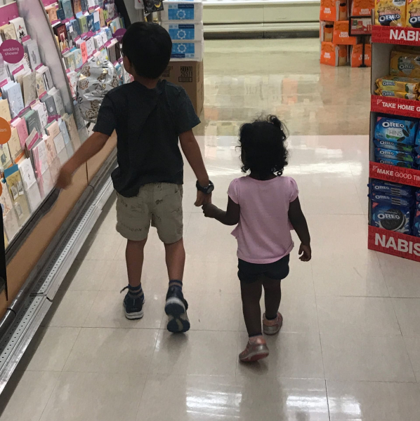 Holding Hands at the Store