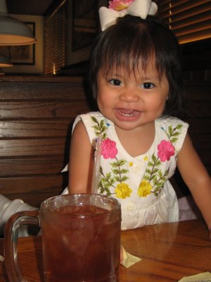 Kya in her Guatemalan Dress